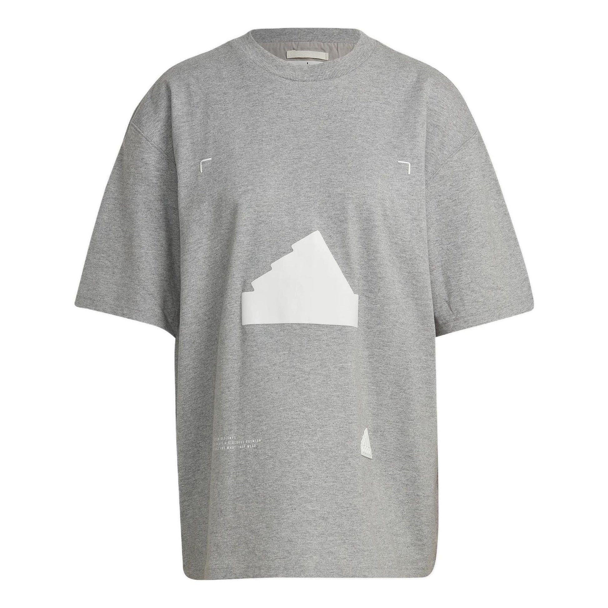 (WMNS) adidas Oversized T-Shirt Asia Sizing 'Grey' HP1587