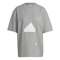 (WMNS) adidas Oversized T-Shirt Asia Sizing 'Grey' HP1587