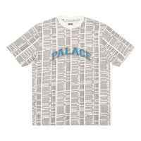 PALACE Bell Man Allover Alphabet Printing Short Sleeve Unisex White P19ES017