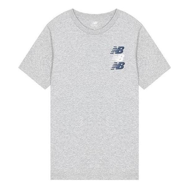 New Balance Triple Logo T-shirt Asia Sizing 'Grey' MT21905-AG