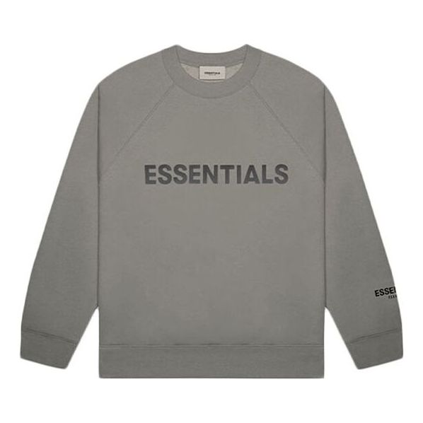 Fear of God Essentials charcoal Alphabet Printing Long Sleeves Unisex Gray FOG-SS20-297