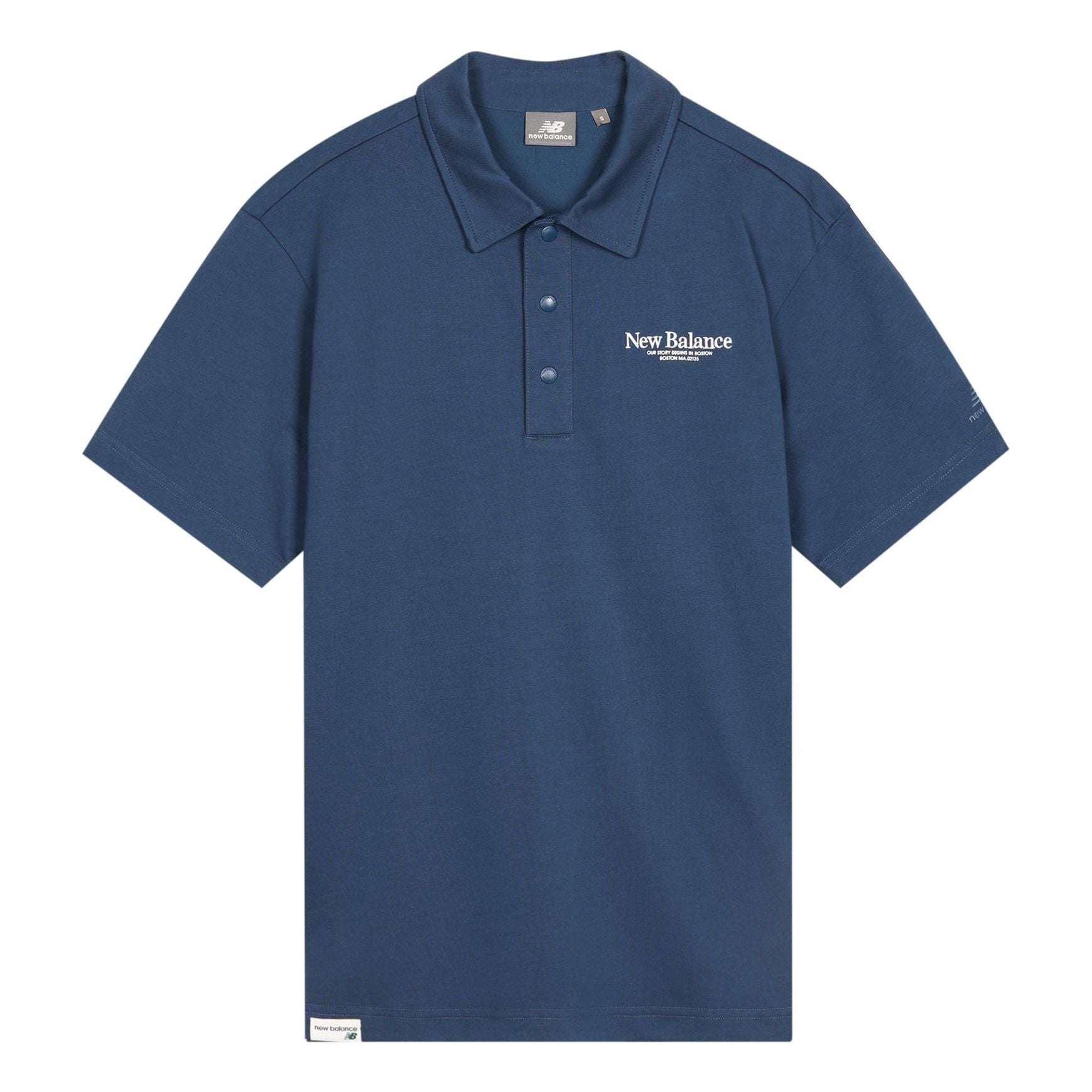 New Balance Sport Lifestyle Polo Tee Asia Sizing 'Blue' 5FD24193-NV