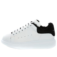 (WMNS) Alexander McQueen Oversized Sneaker 'White Black' 609650WIAFJ9061