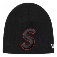 Supreme SS23 Week 1 New Era Logo Beanie 'Black' SUP-SS23-2214