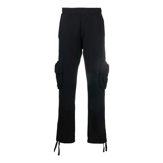 Men's Off-White FW21 Arrow Cargo Casual Pants/Trousers Loose Fit Black OMCH036F21FLE0041010