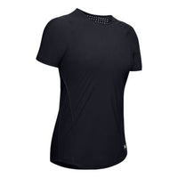 (WMNS) Under Armour Perpetual Fitted Short Sleeve Black 1344436-001