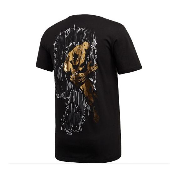 adidas Marvel Blk Pan. Sports Stylish Short Sleeve Black FN1761