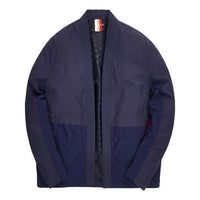 KITH Nylon Kimono Blazer Cardigan Jacket Unisex Navy Blue KH1219-102
