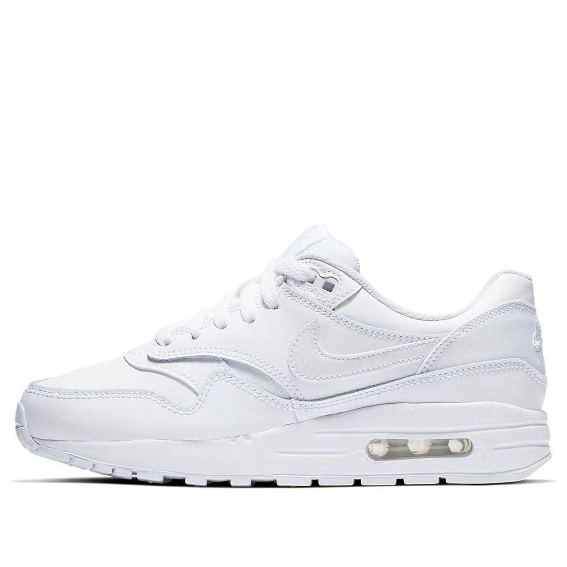 (GS) Nike Air Max 1 'White Grey' 807605-105