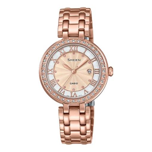 CASIO Female SHEEN Japan / South Korea Fashion Gold Analog SHE-4034PG-4A