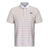 Under Armour Playoff 3.0 Stripe Polo Shirt 'Grey Orange' 1378676-014