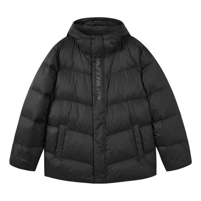 Skechers Hooded Waterproof Down Jacket 'Black' L422U069-0018