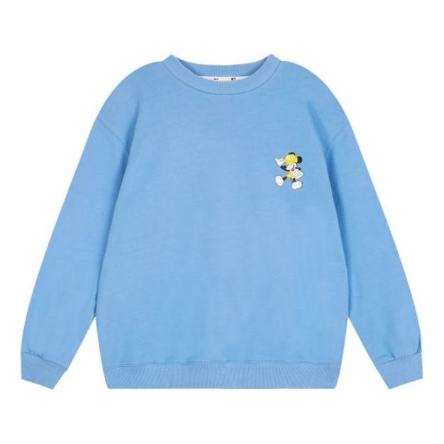 MLB x Disney Mickey Crossover Athleisure Casual Sports Long Sleeves Unisex Blue 31MTK1011-45S