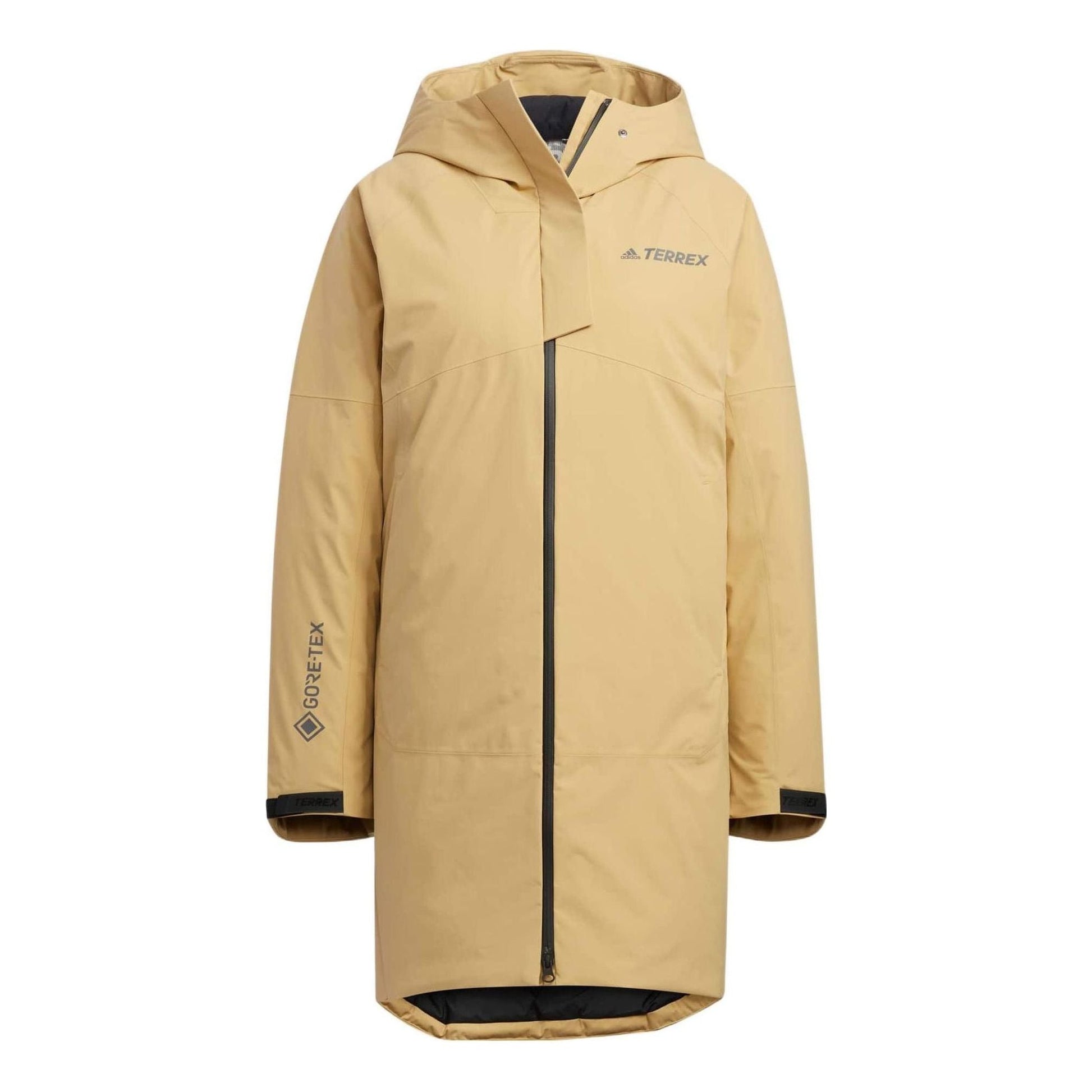 (WMNS) adidas Long Down Jacket Asia Sizing 'Yellow' HN2002