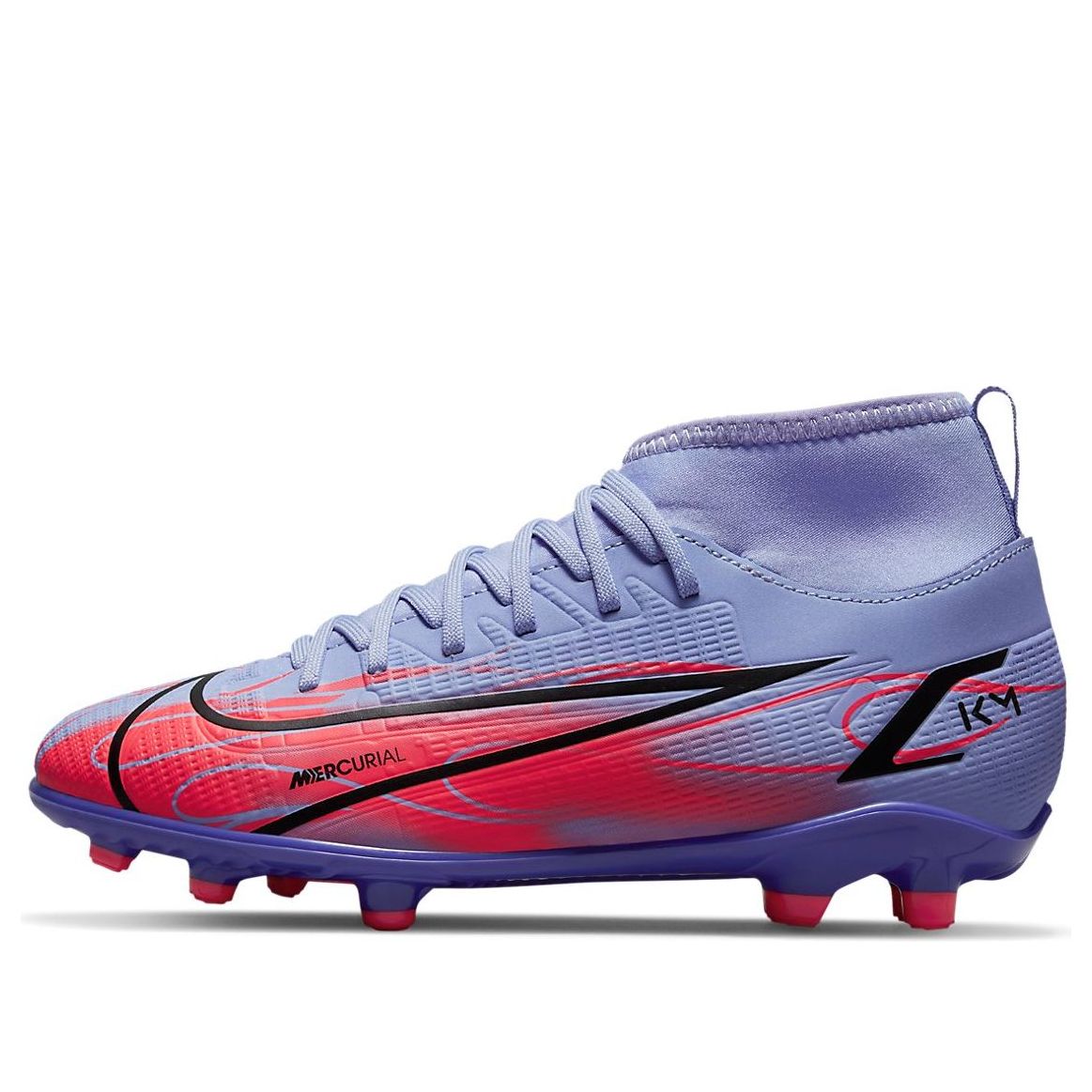 (GS) Nike Kylian Mbapp x Mercurial Superfly 8 Club MG 'Flames' DB0925-506