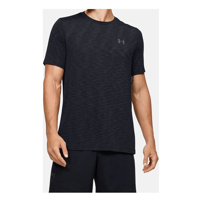 Men's Under Armour UA Seamless SS Training Sports Short Sleeve Black 1347751-001