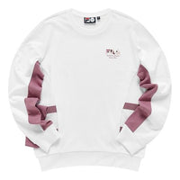 (WMNS) FILA FUSION Street Sport Casual Sports Breathable Pullover Hoodie White T11W133203F-WT