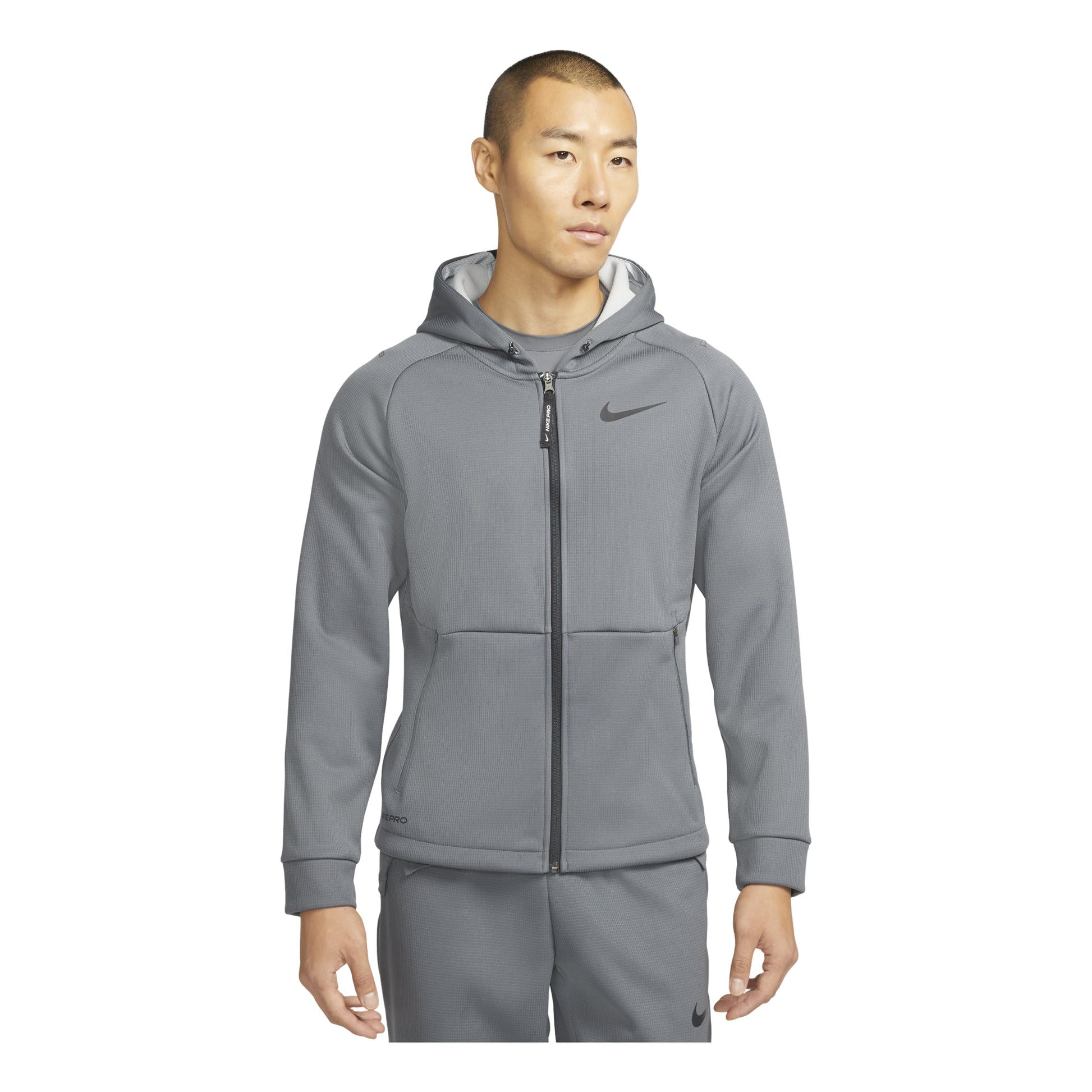 Nike logo zipped hooded jacket 'Grey' DD2125-068