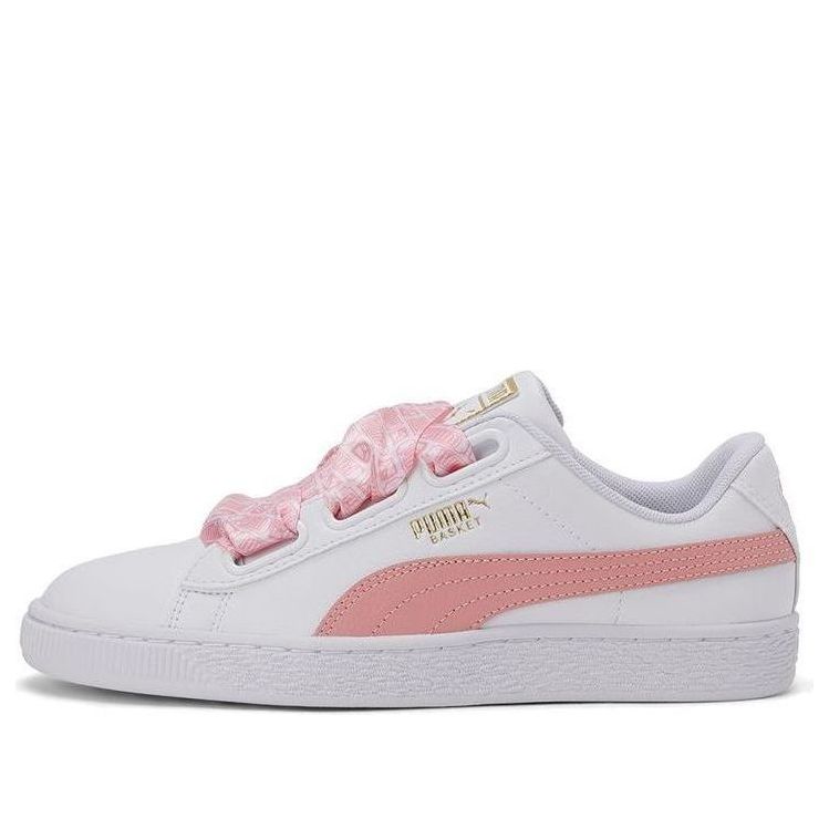 (WMNS) PUMA Basket Heart Reinvent Shoes White/Pink 369935-01
