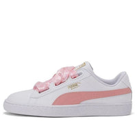 (WMNS) PUMA Basket Heart Reinvent Shoes White/Pink 369935-01