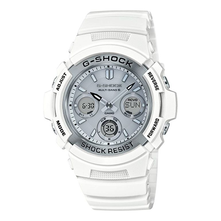 CASIO G-Shock Analog-Digital 'White' AWG-M100SMW-7APR