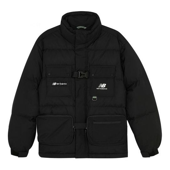 New Balance Logo Down Jacket Asia Sizing 'Black' AMJ14328-BK