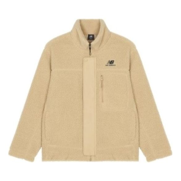 New Balance FW22 Logo Cotton Coat Asia Sizing 'Beige' AMJ23351-INC