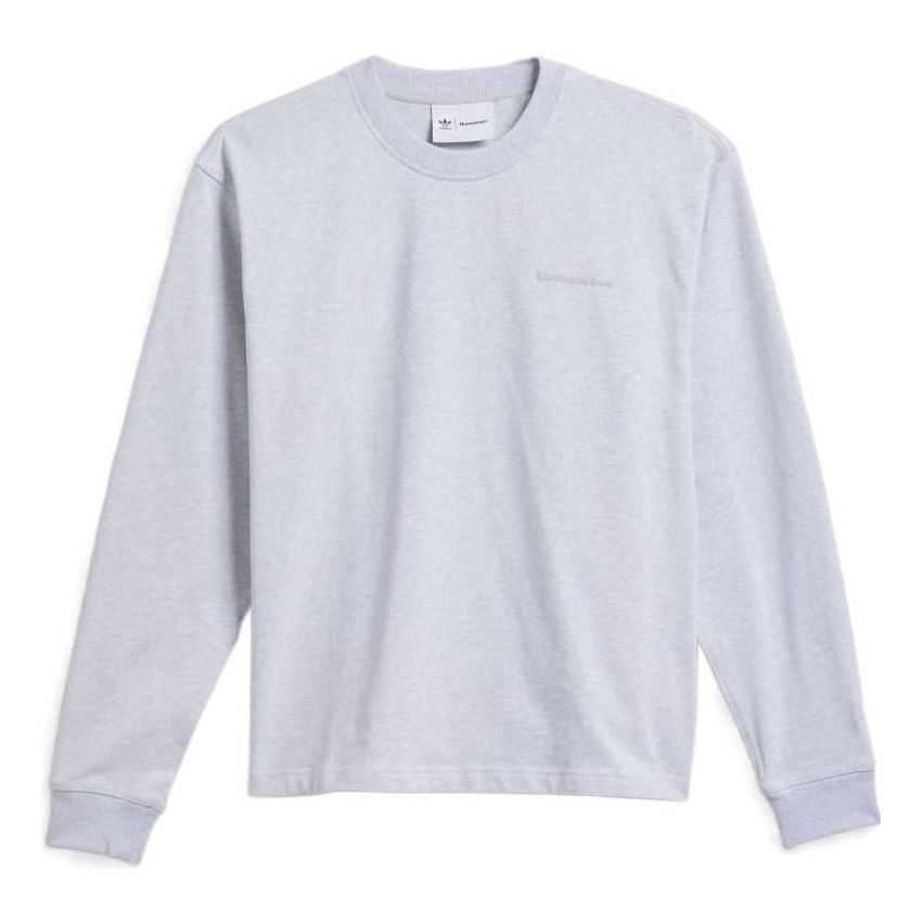 adidas x Pharrell Humanrace Small Logo  Long Sleeve T-Shirt 'Grey' HN3439