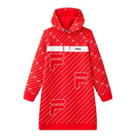 (WMNS) FILA Long Casual Printing Hoodie Red F11W048303F-RD