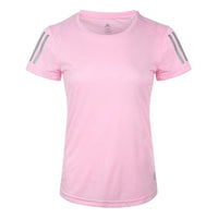 (WMNS) adidas Own The Run Tee Sports Short Sleeve Pink DQ2633