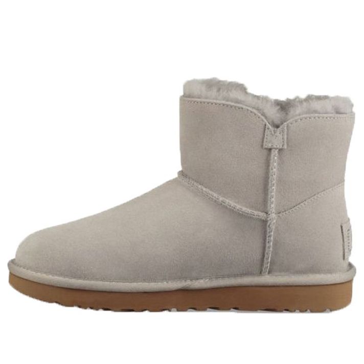 (WMNS) UGG Mini Turnlock Bling Fleece Lined light grey 1098354-SEL