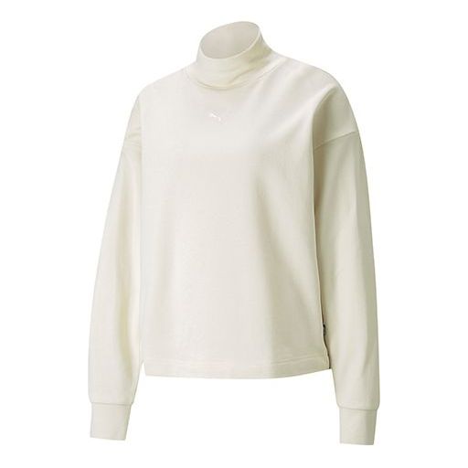 (WMNS) PUMA Long Sleeve Sweater 'White' 847686-73
