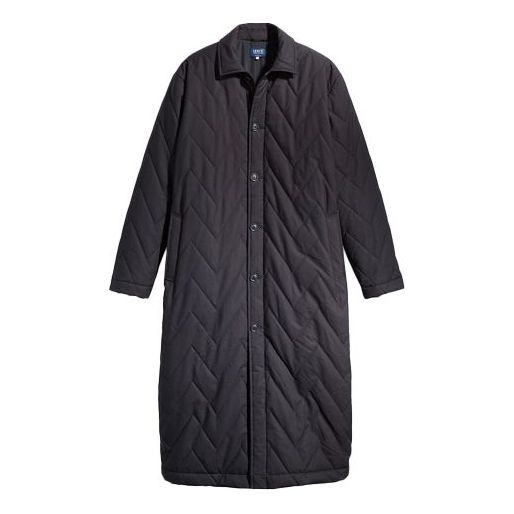 Men's Levis Midnight Blue Series Long Jacket Black 21274-0000