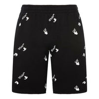 Off-White FW21 Cotton Alphabet Full Print Pattern Casual Shorts Version Black OMCI006R21FLE0031001-1