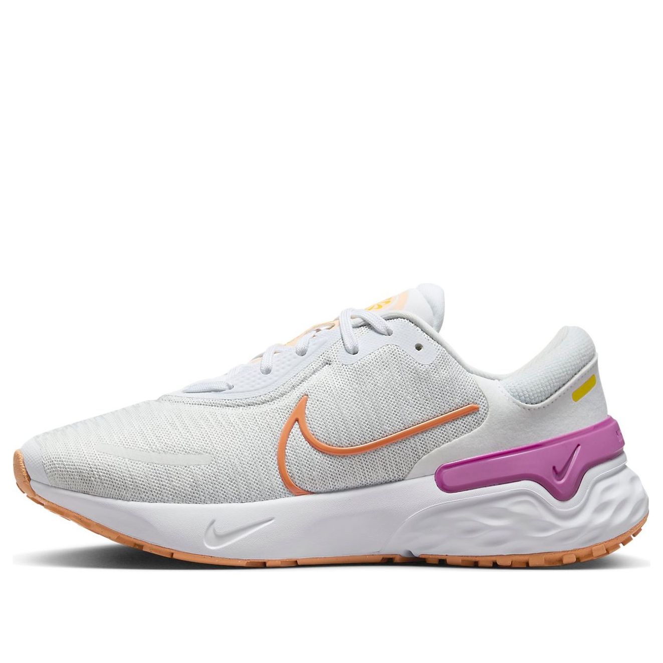 (WMNS) Nike Renew Run 4 'White Purple Orange' DR2682-102