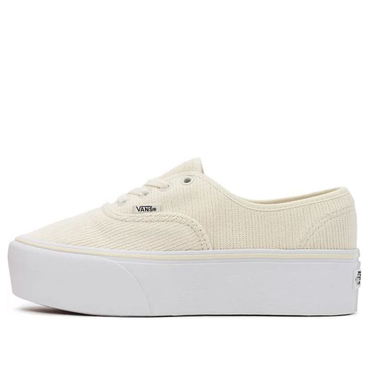 Vans Authentic Stackform Rib Knit 'Cream White' VN0A5KXXAZ1