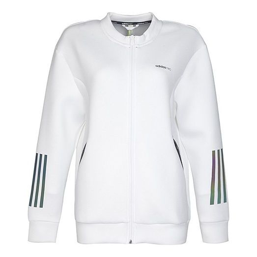(WMNS) adidas neo Sports Baseball Uniform Jacket White CD2103
