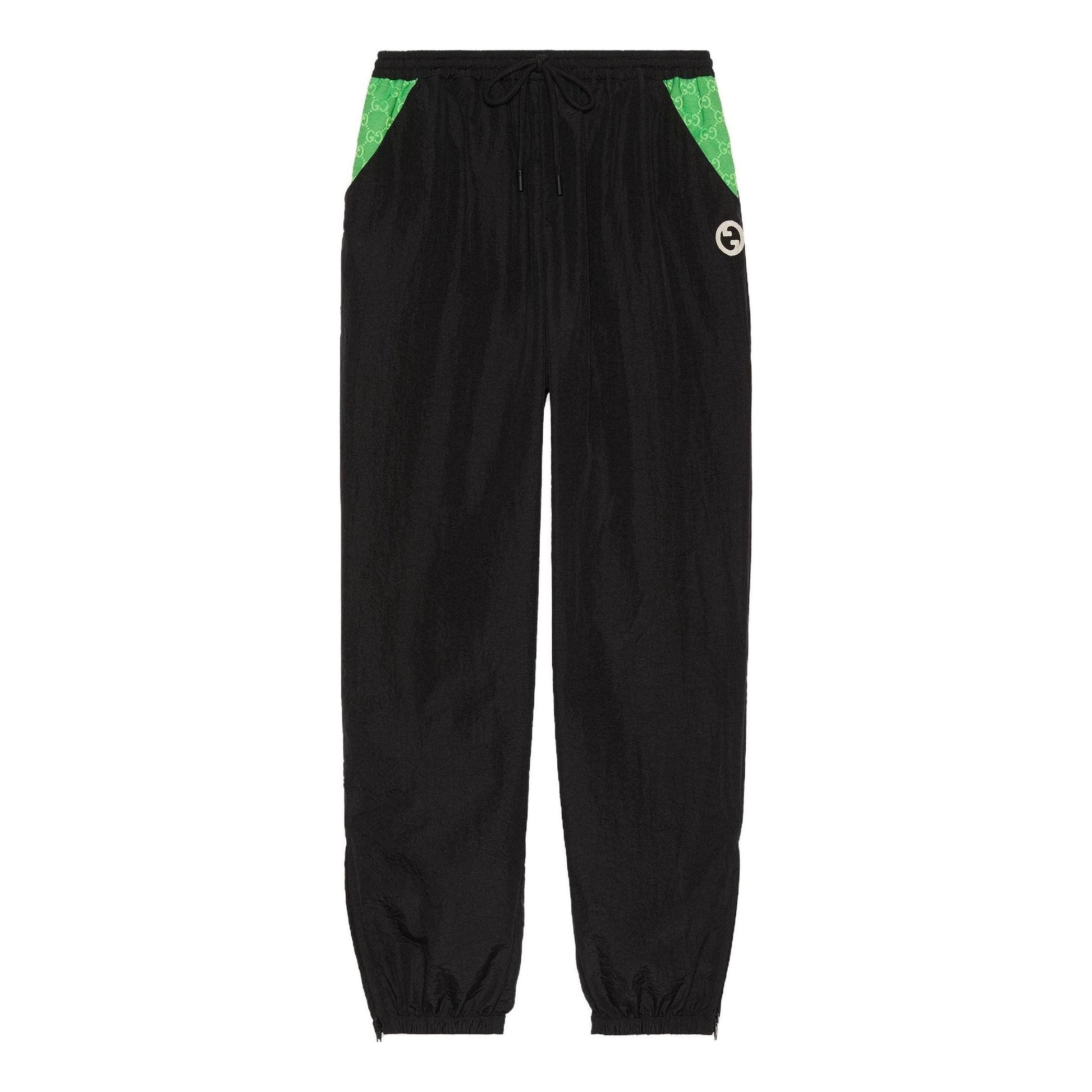 (WMNS) Gucci Nylon Trouser With Patch 'Black' 746824-XJFU0-1043