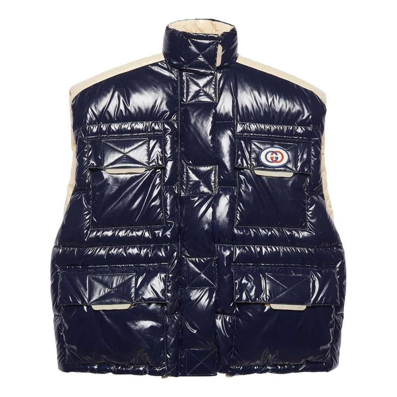 (WMNS) Gucci Reversible padded nylon vest jacket 'Dark Blue' 675736-Z8AR1-4330