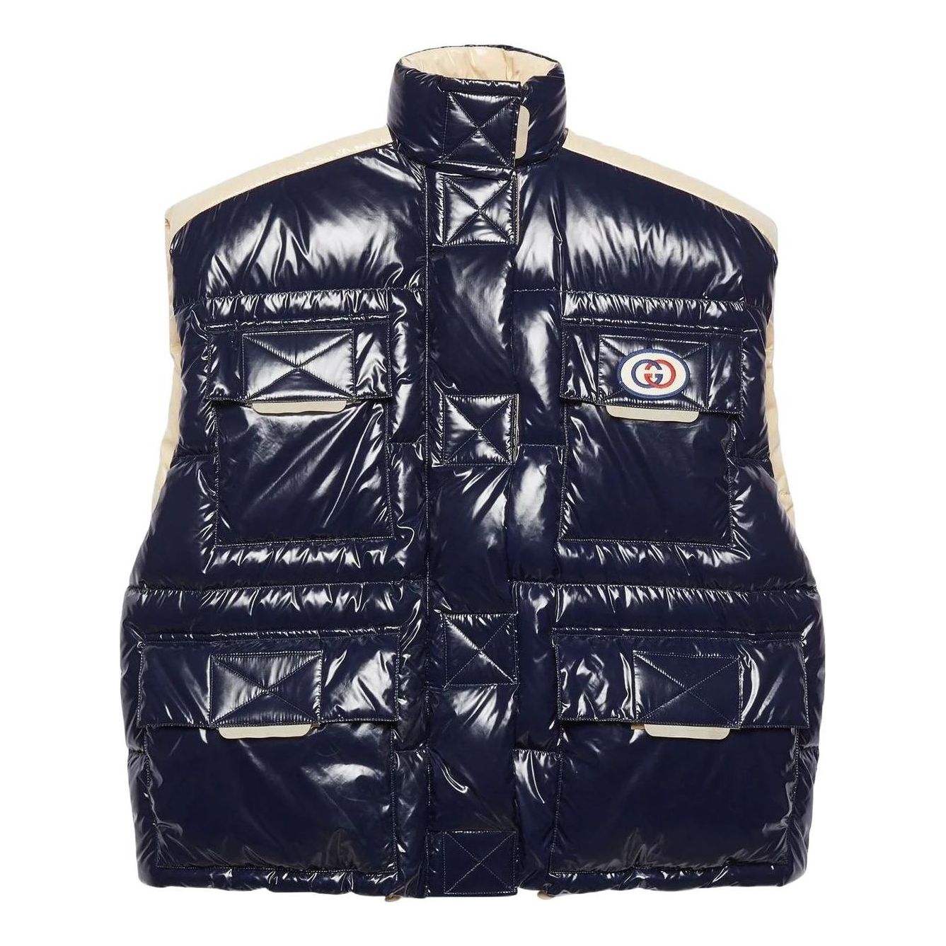 (WMNS) Gucci Reversible padded nylon vest jacket 'Dark Blue' 675736-Z8AR1-4330