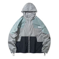 Li-Ning Colorblock Sports Hooded Jacket 'Grey Green' AFDQ213-1