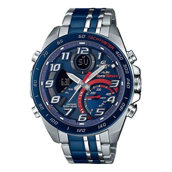 Casio Edifice Waterproof Analog-Digital Watch 'Silver Royal Blue' ECB-900TR-2A