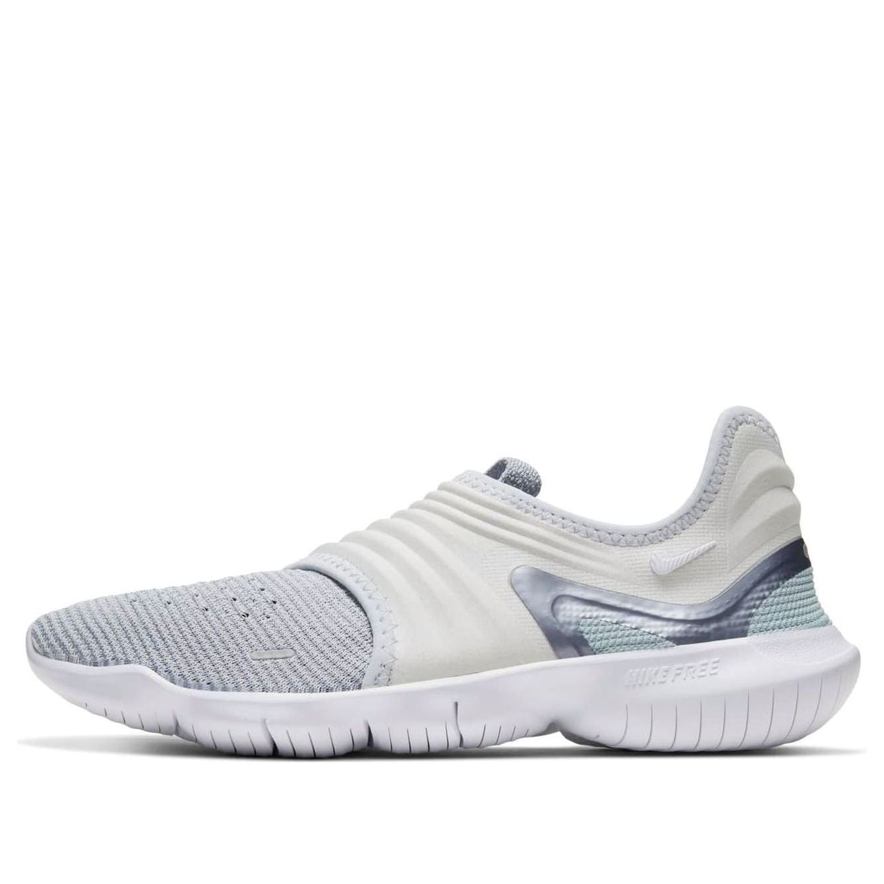 (WMNS) Nike Free RN Flyknit 3.0 White/Blue AQ5708-007