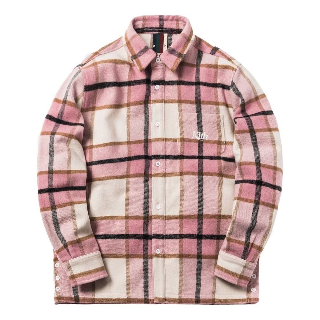KITH Ginza Heavy Weight Flannel 'Pink Plaid' KH-FW18-007