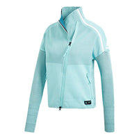 (WMNS) adidas Sports Series Splicing Mesh Breathable Casual Sports Zipper Jacket Green DP2854