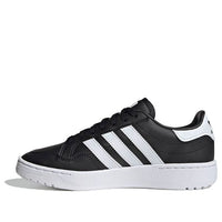 (GS) adidas originals Team Court J 'Black White' EF6810