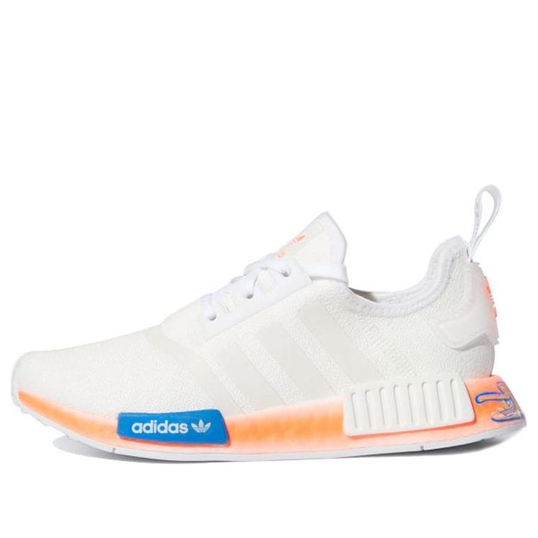 (GS) adidas NMD_R1 J 'Graffiti - White Signal Coral' FV7854