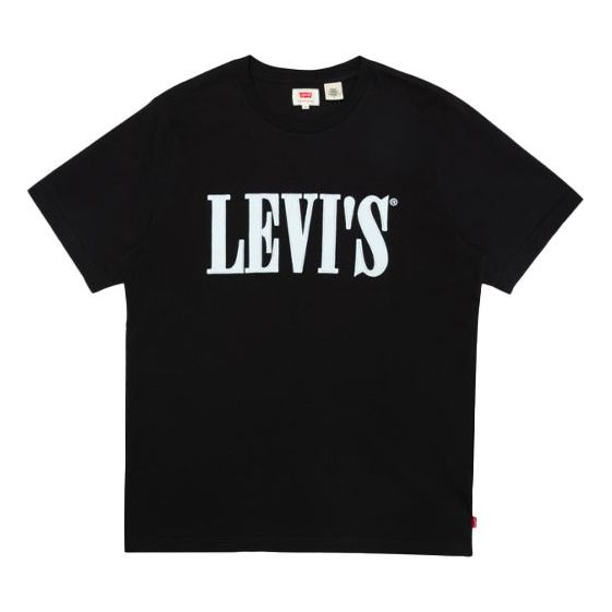 Men's Levis Pullover Pure Cotton Short Sleeve Black 16694-0003