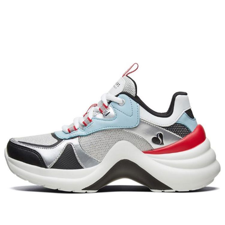 (WMNS) Skechers Solei ST Running Shoes White/Red 74191-BKWR