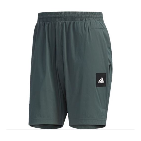 Men's adidas Zipper Pocket Small Logo Green Shorts DZ2220